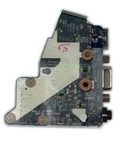Alternative view of QAL80 LS-7781P Board Dell Latitude E6430 USB Audio Jack VGA Port USB board Ethernet 51WP9 051WP9 CN-051WP9