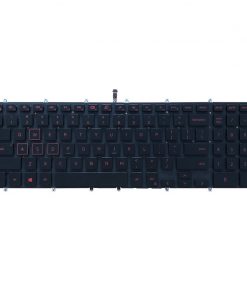 Alternative view of US Keyboard Dell Inspiron G3 15 3579 3779 G5 15 5587 G7 15 7588 blue red keyboard with Backlit