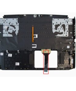 Alternative view of Acer Nitro 5 AN515-57 AN515-45 RU US keyboard Palmrest Cover Case Red backlight