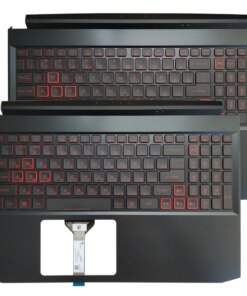 Acer Nitro 5 AN515-57 AN515-45 RU US keyboard Palmrest Cover Case Red backlight