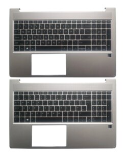 HP Probook 455 450 G8 keyboard palmrest cover fingerprint RU / US / UK / ES / LAT