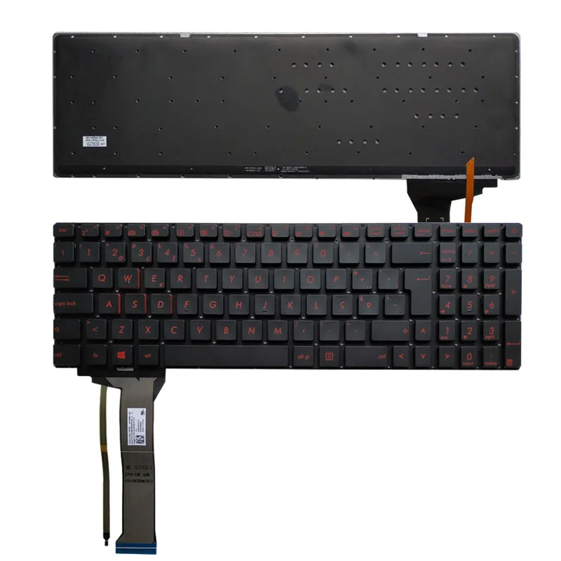 Asus GL752 GL752V GL752VL GL752VW GL752VWM BR DE IT PT TR CH backlit keyboard - Image 3