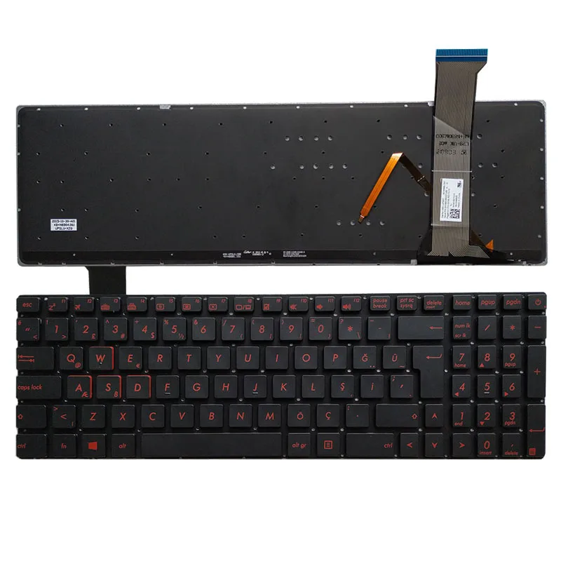 Asus GL752 GL752V GL752VL GL752VW GL752VWM BR DE IT PT TR CH backlit keyboard