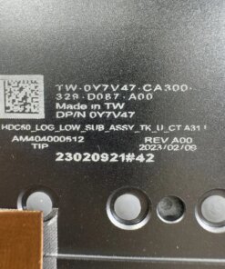 Alternative view of bottom Cover D Case Dell Precision 16 7670 M7670 0Y7V47