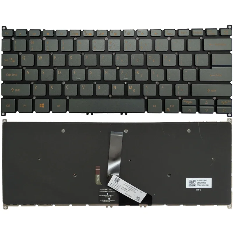 US keyboard backlight Acer Swift 5 SF514-52 SF514-52T SF514-54 SF514-51 SF515-51 SF514-52T-59HY SF514-52T-590U - Image 3