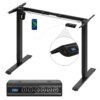Ergonomic Stand Up Desk Laptop Table Height Adjustable Electric Lifting Frame USB Charging Control