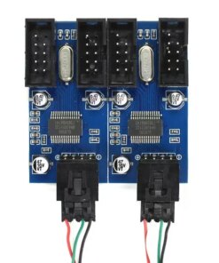 Alternative view of 9Pin USB Splitter Motherboard USB Interface 1 to 2 Extension Cable Adapter 9Pin 1 to 4 HUB Connector