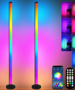 Ambient Gaming Mood Led RGB Light Smart Remote APP Control Music Sync Corner Lamp Timer