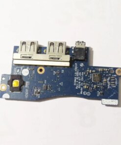 Alternative view of Dell Inspiron 7490 LS-H451P 0HT63C I/O Audio Headphone USB Port Switch Power Button Board