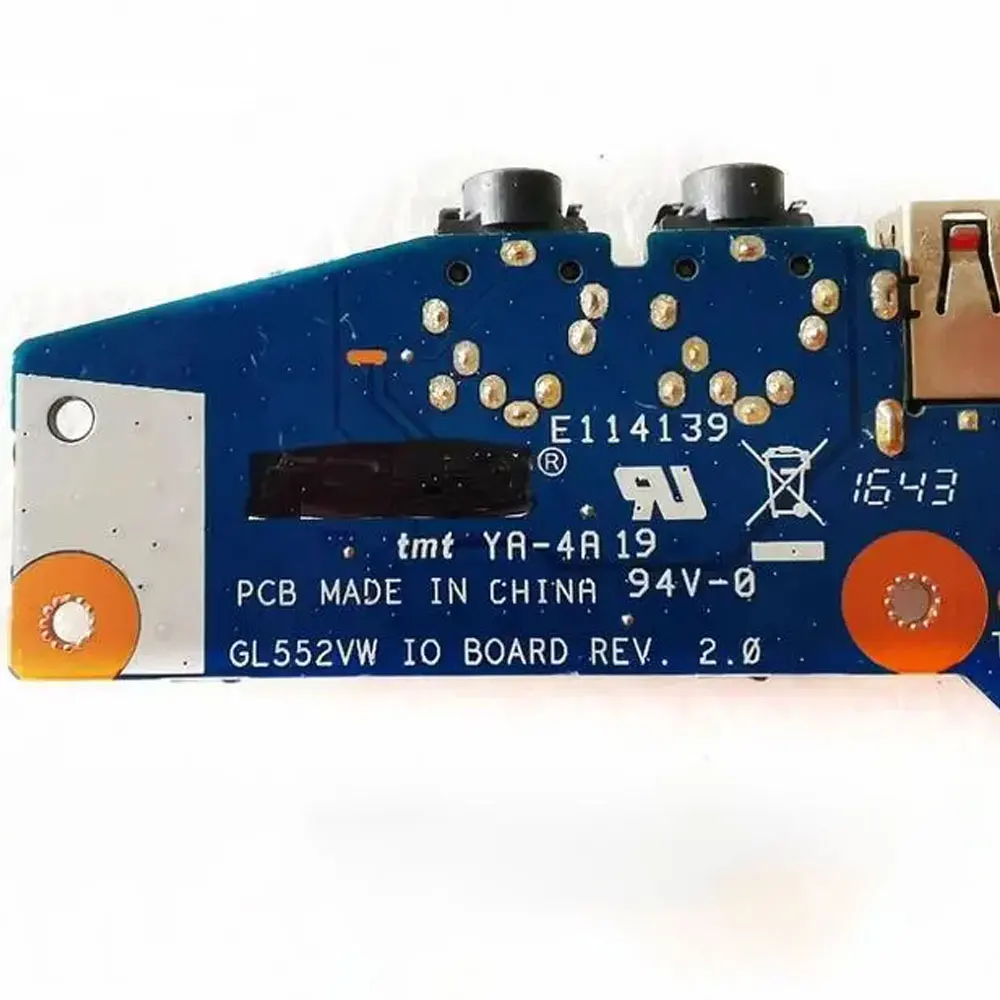 ASUS ROG ZX50V ZX50J FX51V GL552J GL552JX GL552V GL552VD GL552VW FX-PRO FX-PLUS USB Audio Port Board - Image 5