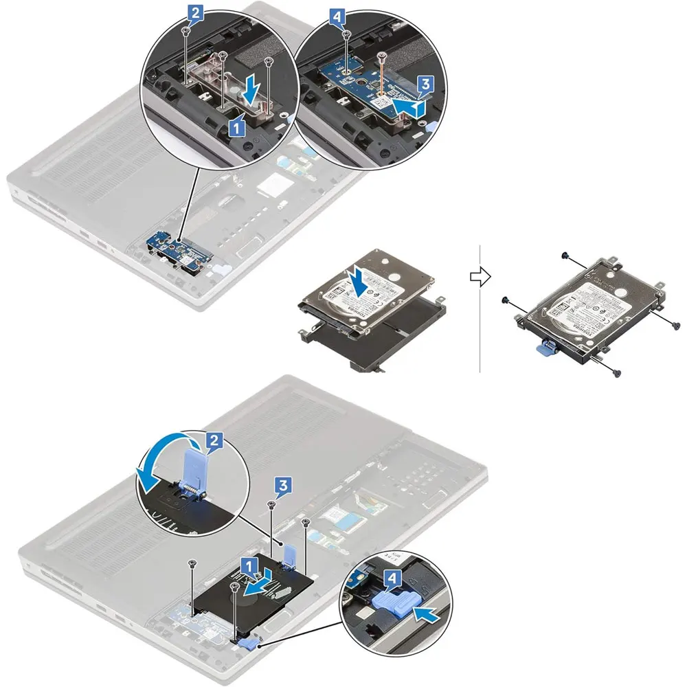 Dell Precision 7730 7740 M7730 M7740 M.2 NVEM SATA HDD SSD Board Bracket - Image 6