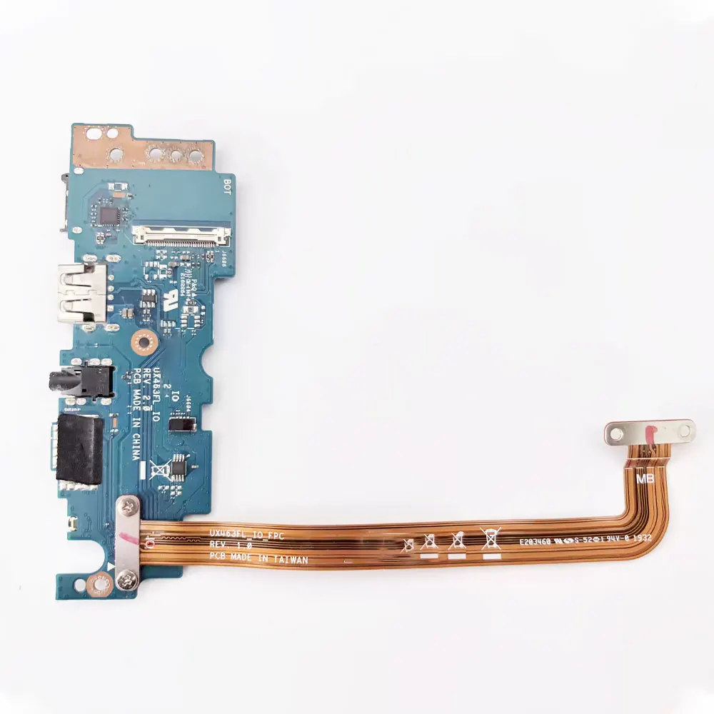 ASUS Zenbook Flip 14 UX463 UX463F UX463FA UX463FL I/O Audio USB Port Power Button Board - Image 2