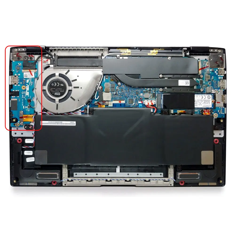 ASUS Zenbook Flip 14 UX463 UX463F UX463FA UX463FL I/O Audio USB Port Power Button Board - Image 6