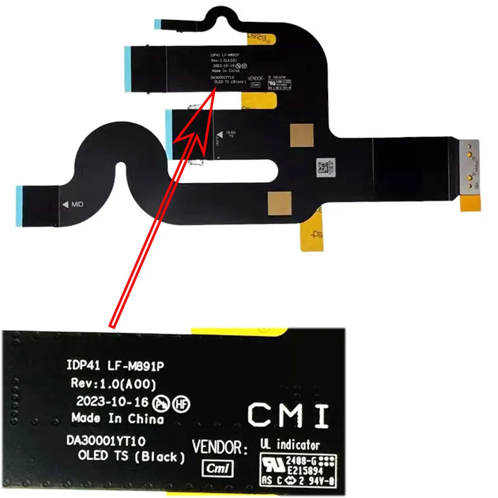 Dell XPS14 9440 OLED Video LCD Cable LF-M891P LF-M892P LF-M893P LF-M894P - Image 3