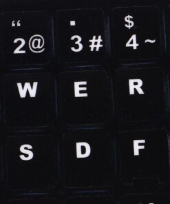 Spanish Sweden Portuguese Russian Hebrew Keyboard Sticker Letter Alphabet Layout Laptop Button - Image 6