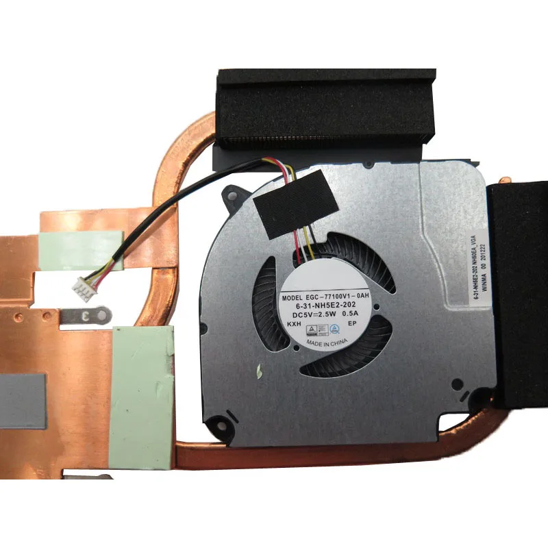 Heatsink fan CLEVO NH70 6-31-NH70N-103 6-31-NH7EN-100 DFS5M325063B1N FLHJ DFS5K221153711 FLHF - Image 4