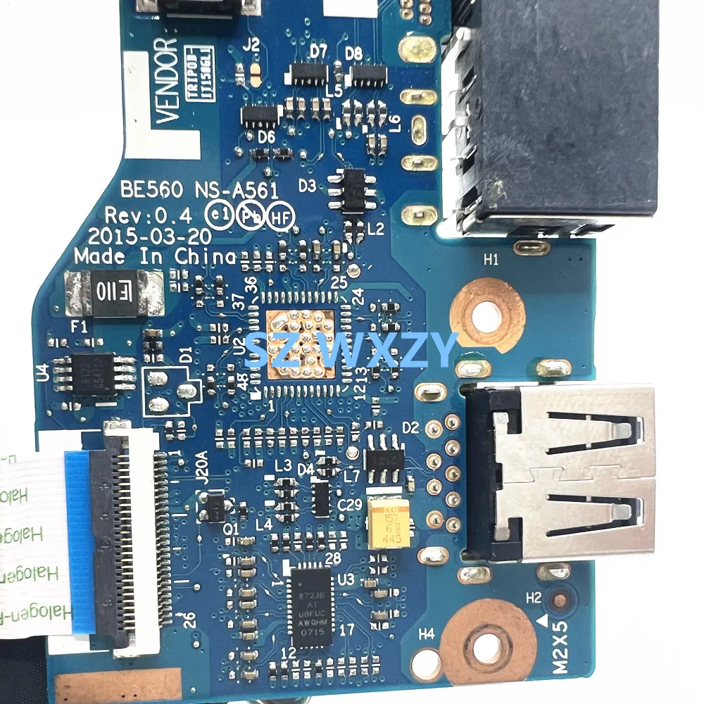 Lenovo E560 E565 USB Charging Power Button Board BE560 NS-A561 DC02C007J10 NBX0001G900 - Image 3