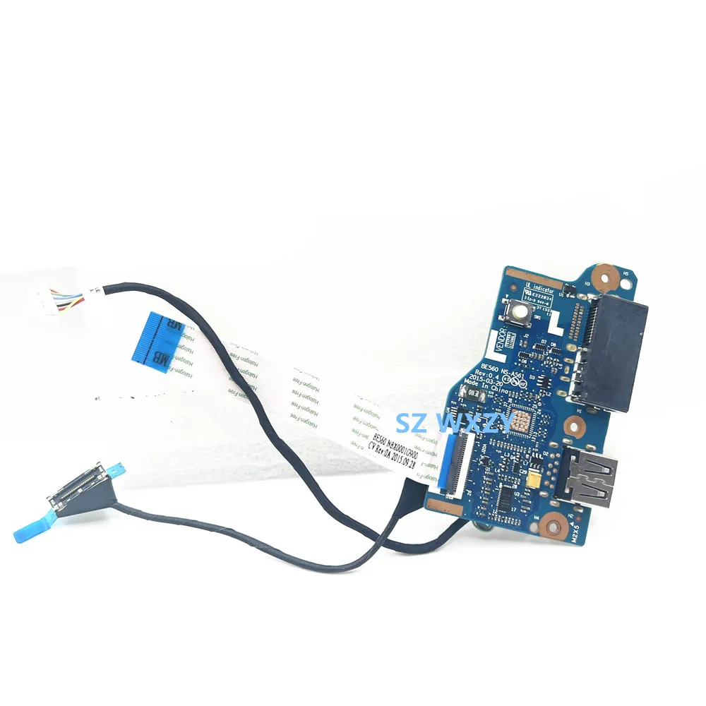 Lenovo E560 E565 USB Charging Power Button Board BE560 NS-A561 DC02C007J10 NBX0001G900 - Image 4