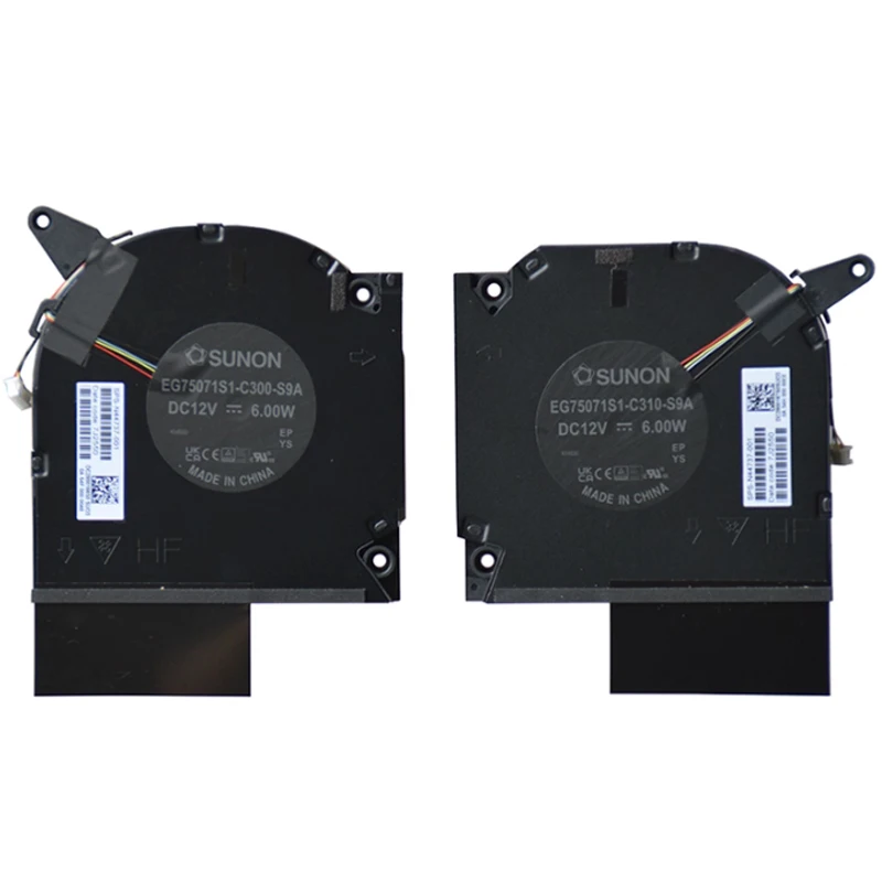 80W 12V Cooling Fan HP OMEN 16-WF 16-XF 16-U TPN-C167 TPN-C168 N44737-001 EG7EG75071S1-C300-S9A /C310 - Image 2