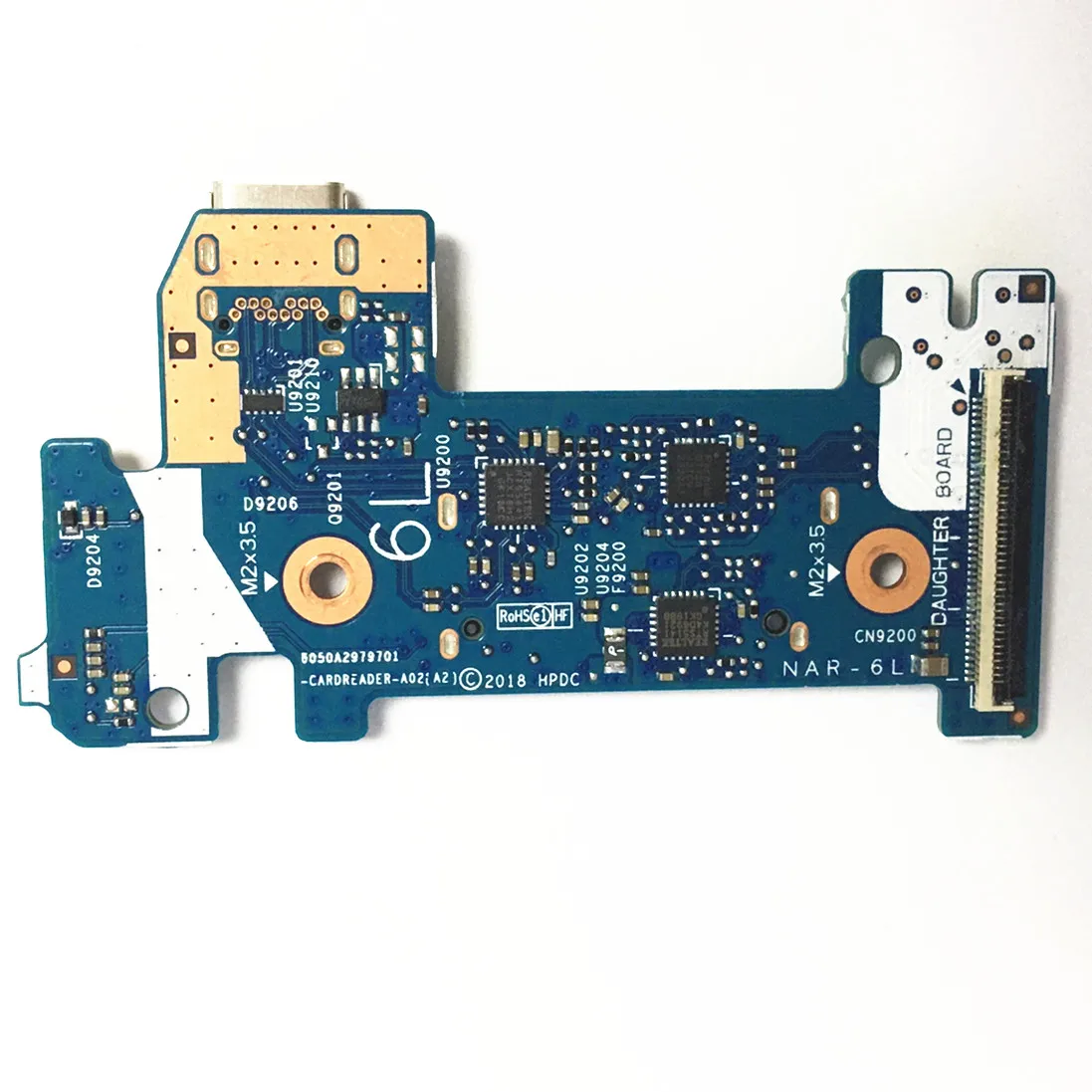 Hp 14S-CR 14-DK 14-CK 14-CF USB 3.1 Type C Card Reader Power Board L24483-001 6050A2979701 - Image 4
