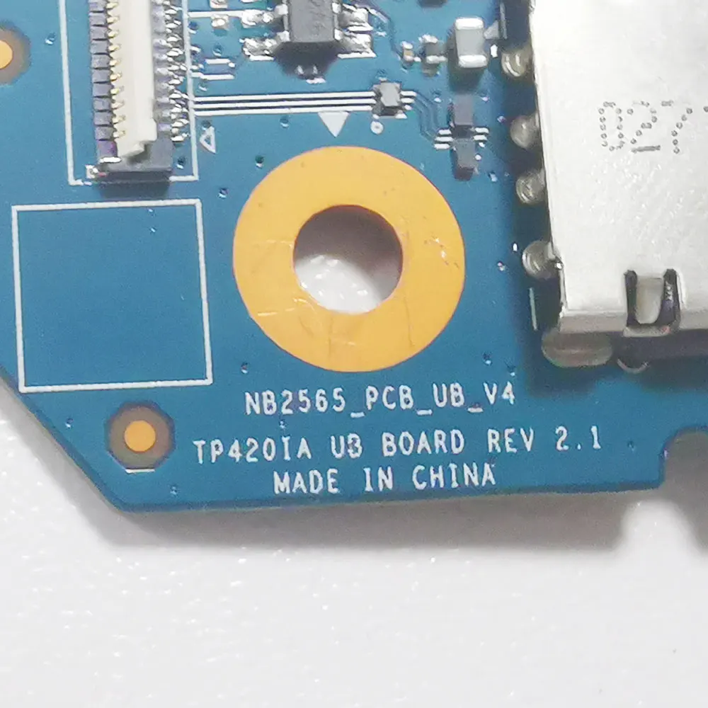 ASUS Vivobook Flip 14 TP420 TP420IA TP420UA TM420 TM420I TM420UA USB Port Board NB2565 TP420IA UB BOARD REV2.1 - Image 5